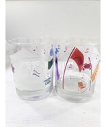 Mignon Faget glasses Porch Fest Glasses New Orleans set 2 Double Old Fas... - $38.00