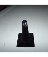 FLORAL ROSE .925 SILVER RING SIZE 6 - $20.81