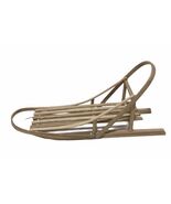 Model Slider Dog Sled Wooden Wood Kicksled 6” Display Ornament - $22.76