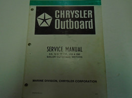Chrysler Outboard 9.9 12 & 15 HP 250 280 Service Repair Manual OEM Factory Book - $37.95