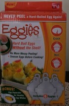 Six (6) Eggies ~ Hard Boil Eggs Without The Shell ~ Crack ~ Boil ~ Twist - £17.89 GBP