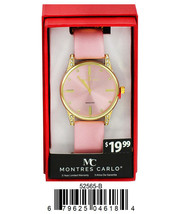 Gold/Pink Boxed 5256-silicon-band-watch - $34.00