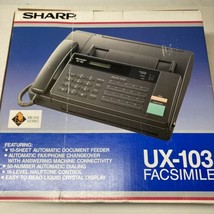 SHARP facsimile UX-103 desk telephone electronic nos Fax/Phone Vintage - £116.09 GBP