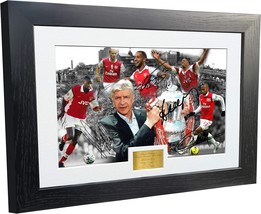 Large A3 Print Arsene Wenger &quot;Celebration&quot; Signed Arsenal - Thierry Henry- - $121.97