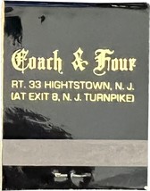 Coach &amp; Four, Highstown, NJ, Match Book Matches Matchbook - $11.99