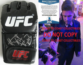 Henry Cejudo Triple C signed UFC glove MMA COA with exact proof Beckett - £155.94 GBP