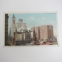 Postcard New York Singer City Investing &amp; Hudson Terminal Buildings Antique 1912 - £11.73 GBP