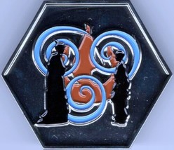 Avatar The Last Airbender TV Series Zuko and Aang Embossed Metal Pin NEW... - £6.25 GBP