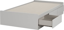 Reevo Mates Bed By South Shore, 39" Long, Twin Size, Soft Gray. - $315.93