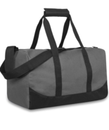 Trailmaker Classic Duffel Bag 17&quot; Gray Pockets Large Gym School Water Re... - $9.13