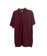 Subway Polo Short Sleeve Shirt Unisex Large Maroon Red Work Uniform Fast... - £14.13 GBP