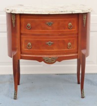 French Marble Top Side Table / Entry Table - $985.05