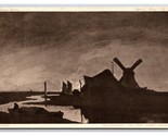 Moonrise on the Yare Painting By John Crome UNP DB Postcard W22 - $3.91