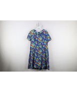 Vintage 60s 70s Mid Century Modern Womens Size Large Flower Short Sleeve... - $827.85 MXN