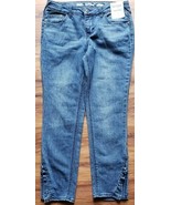 Cat &amp; Jack Brand ~ Girl&#39;s Size 14 ~ Medium Wash Blue Jeans ~ Pleated Hem - $42.10 CAD