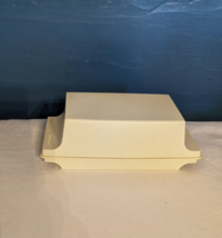 Vintage TUPPERWARE Almond Double Stick Butter or Cream Cheese Keeper Dish w/ Lid - £9.11 GBP