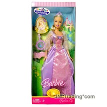 Yr 2007 Barbie Princess 11&quot; Doll Caucasian RAPUNZEL L6760 with Tiara &amp; Necklace - £55.93 GBP
