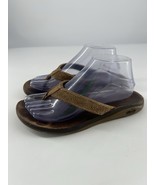 Chaco Flip Flop Shoes Womens Brown Leather Comfort Slip-On Thong Sandal ... - $39.00 CAD