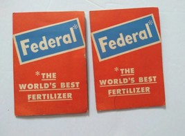 2 Federal Fertilizer Dix and Rand 3/9 Sewing Needles Give Aways - £11.06 GBP