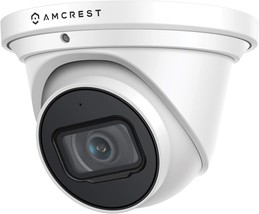 Amcrest Ultrahd 4K (8Mp) Outdoor Security Ip Turret Poe Camera,, And White. - $123.94