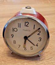 Vintage Ruhla Mechanical Wind-up Alarm Clocks Czechoslovakia Well work. - £29.28 GBP