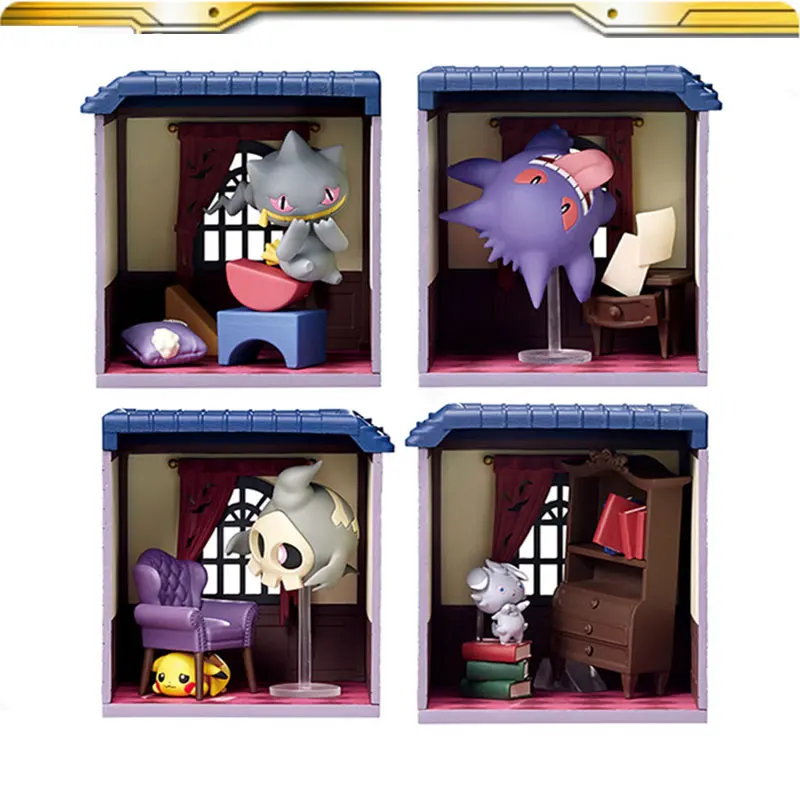 Original Re-ment Pokemon Espurr Banette Mysterious Mansion 4PCS Full Range - £25.25 GBP+