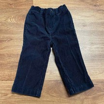 Polo Ralph Lauren Baby Boys Navy Blue Cute Corduroy Pants Size 24M Toddler - £22.03 GBP