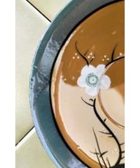 (3) Vintage Tea Cup/Saucer/Plate Sets Peach/Blue Cherry Blossom Lusterwa... - $29.30