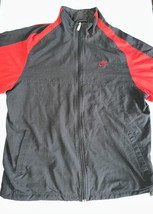 Nike Activewear Track Jacket Men&#39;s XL Black/Red Full Zip Long Sleeve Regular Fit - £28.01 GBP