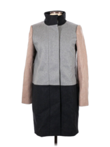 NWT J.Crew Colorblock Funnelneck Coat in Heather Gray Camel Wool 10 $398 - £239.80 GBP