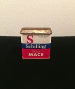 Vintage Schilling Mace spice tin packaging - $13.00
