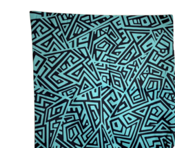 Set of 2 Decorative Pillow Case maze pattern for Sofa/bed teal/black siz... - €13,80 EUR