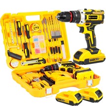 21V Tool Kit With Drill, 120Pcs 21V Cordless Drill Set With 3/8&quot; Keyless... - $118.99