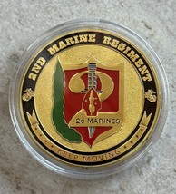 Us Marine Corps - 2nd Marine Regiment Challenge Coin - £11.53 GBP