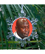 Bulls Crying Michael Jordan Snowflake Blinking Holiday Christmas Tree Or... - £12.77 GBP