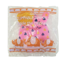 VINTAGE 1988 AVON CLIPPABLE ANIMALS EDDIE THE ELEPHANT PINK TOY NEW IN P... - $9.50