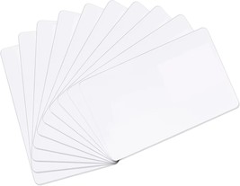 10 Pack Premium Blank PVC Cards CR80 30 Mil Graphic Quality White Plasti... - $11.01