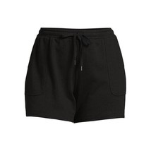 Terra and Sky Women&#39;s Plus Size Pull On Knit Shorts, Black 3X(24W-26W) - £18.03 GBP