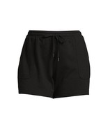 Terra and Sky Women&#39;s Plus Size Pull On Knit Shorts, Black 3X(24W-26W) - £17.98 GBP