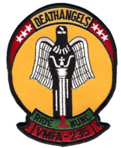 4.5&quot; Marine Corps VMFA-235 Death Angels Ride Nunc Squad Embroidered Jacket Patch - £23.62 GBP