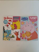 Dr. Seuss &amp; Peppa Pig  Jumbo Coloring and Activity Book (Lot of 2) - £11.67 GBP