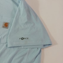 Carhartt Force T-Shirt Blue Short Sleeve Relaxed Pocket 104616 H51 Men's Size XL image 11
