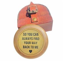 Poem Pocket Compass with So You Can Always Find Way Back to Me Engraved ... - £35.83 GBP