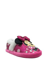 Disney Minnie Mouse Slippers Toddler Girls Closed Back Pink Size 11-12 - £19.65 GBP