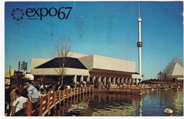 Quebec Postcard Montreal Expo 67 Jardin des Etoiles Garden of Stars - £2.28 GBP