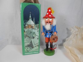 Erzgebirge Vintage Nutcracker Mushroom Forager 11" German  Rare - $23.10