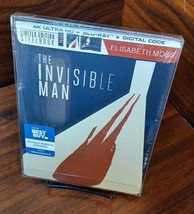 The Invisible Man Steelbook (4K+Blu-ray+Digital) NEW-PROTECTIVE SLEEVE-Free S&amp;H! - £62.94 GBP