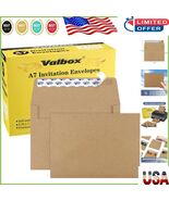100 Count Thick Brown Kraft Paper Envelopes with Self-Seal Closure - 5x7... - $31.87 CAD