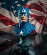 Marvel Comics - Captain America Legends in 3-Dimensions 1:2 Scale BUST b... - $3,212.72 MXN