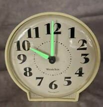 Westclox  Alarm Clock Wind Up Luminous Hands Numbers Display 4&quot; Dia Face - $31.35